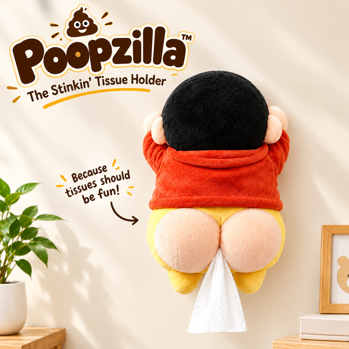 Poopzilla  - The Silliest Tissue Holder Ever